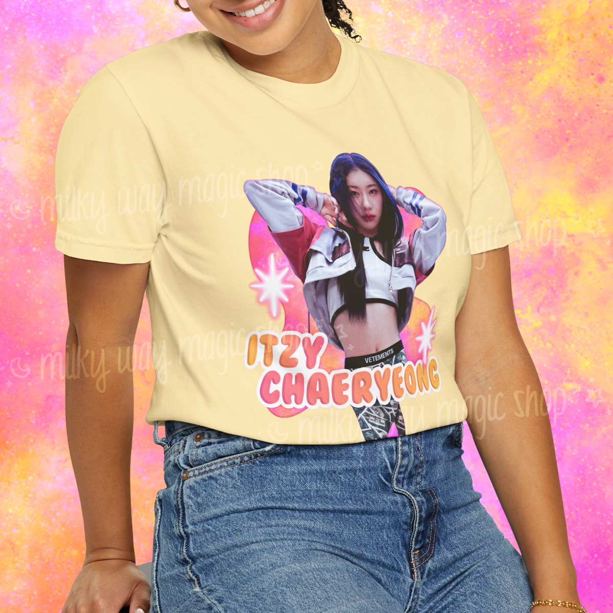 ITZY - CHAERYEONG - Unisex Cotton T-Shirt ★ 3 Colors