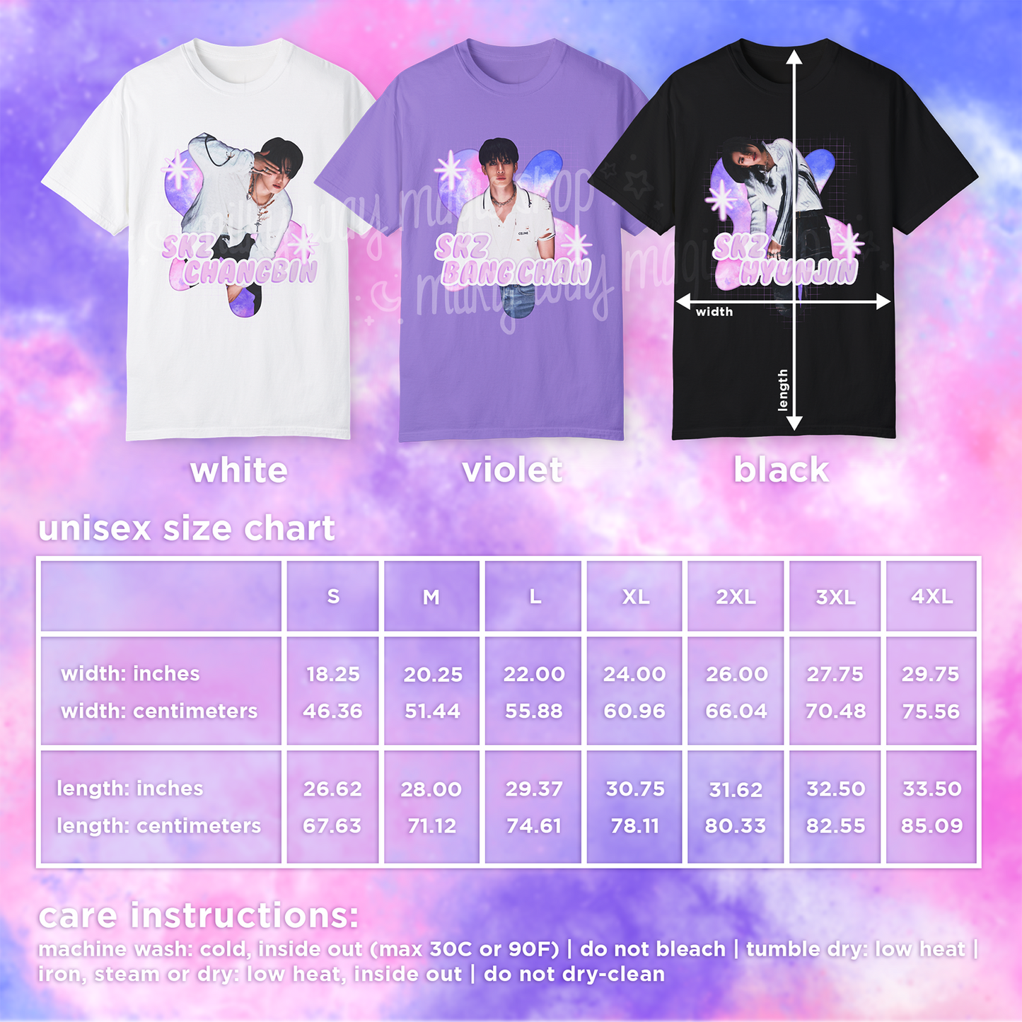 Stray Kids - HYUNJIN - Unisex Cotton T-Shirt ★ 3 Colors