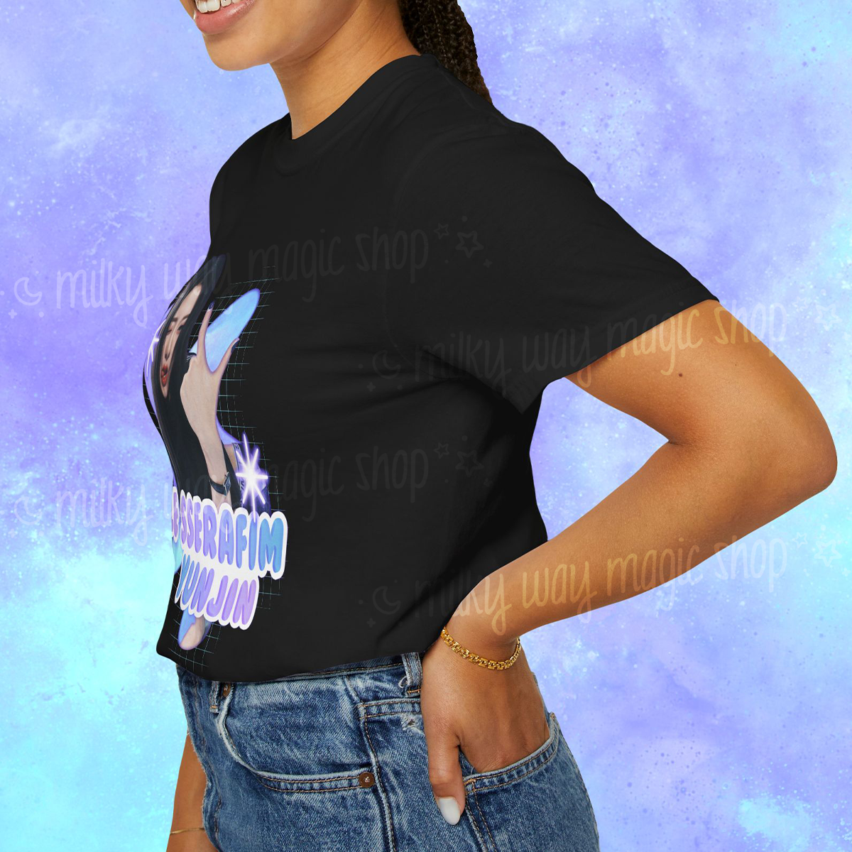 LE SSERAFIM - YUNJIN - Unisex Cotton T-Shirt ★ 4 Colors