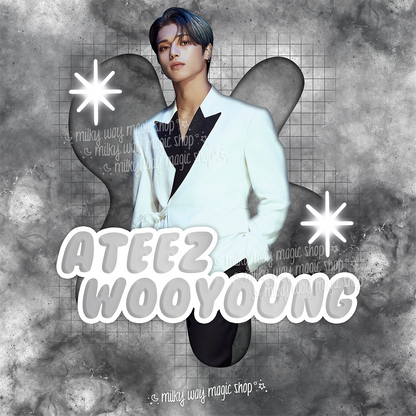 ATEEZ - WOOYOUNG - Unisex Cotton T-Shirt ★ 3 Colors