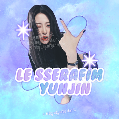 LE SSERAFIM - YUNJIN - Unisex Cotton T-Shirt ★ 4 Colors