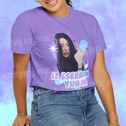 LE SSERAFIM - YUNJIN - Unisex Cotton T-Shirt ★ 4 Colors